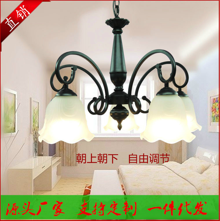 源头才厂家直销吊灯欧式铁艺吸顶灯具批发灯饰卧室灯新款餐厅