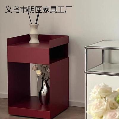 北欧沙发边几家用卧室网红床头柜可移动推车收纳边柜多功能储严选