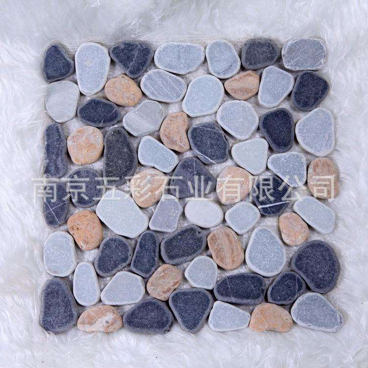 鹅卵石马赛克雨花石网贴简便铺地贴墙