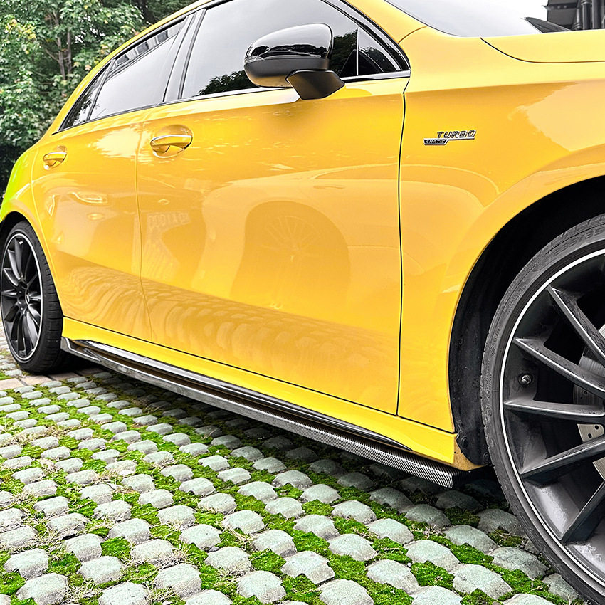 适用奔驰A级W177两厢版CLA级C118AMG2018+侧裙小包围外饰改装
