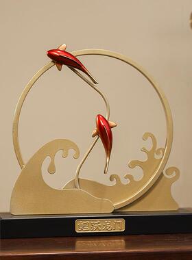 P66D高级感新中式摆件送领导书房玄关装饰品乔迁高升招财寓意好物