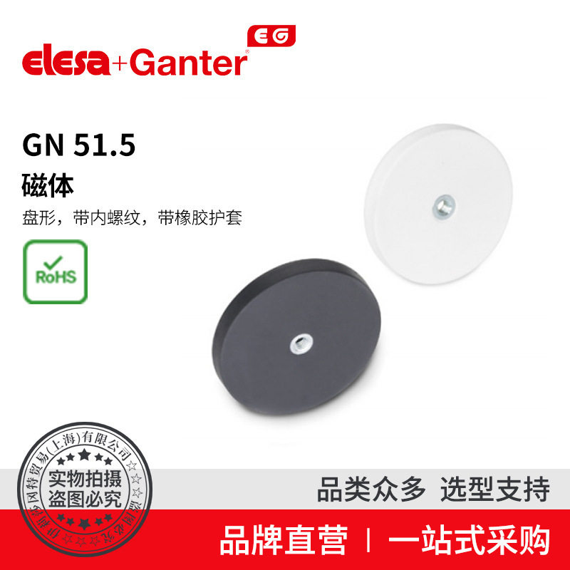 ElesaGanter伊莉莎冈特GN51.5盘形带内螺纹带橡胶
