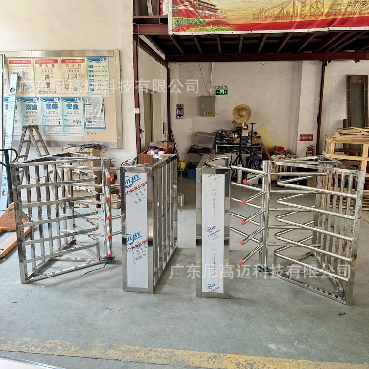 半封闭式单向转闸儿童游乐园手动旋转闸机不锈钢成品AB单向门
