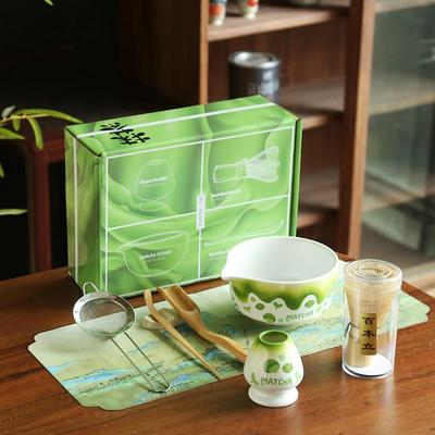 抹茶茶具套装水果抹茶碗带嘴茶筅百本立整套宋代点茶器具