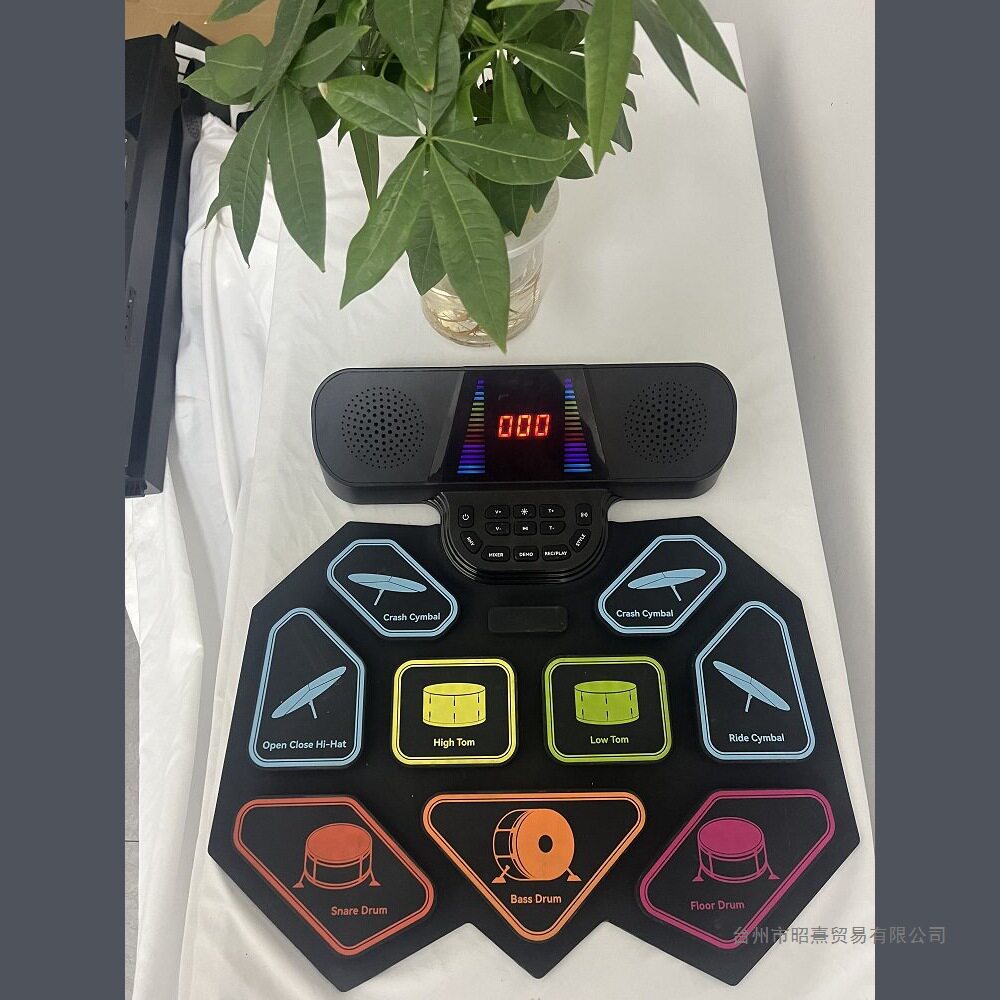 便携折叠手卷电子架子鼓爵士鼓初学者户外dd入门家用儿童乐器电鼓