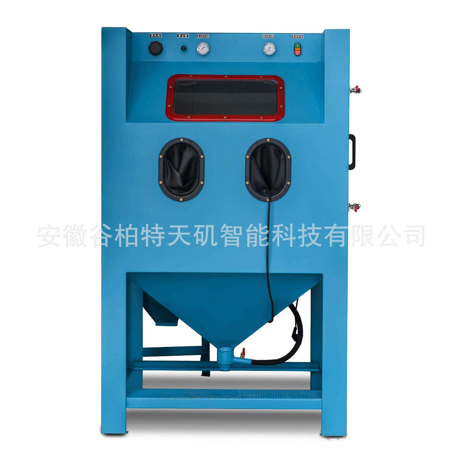 谷柏特干式喷砂机小型表面处理箱工业用小型箱式喷砂机硬质