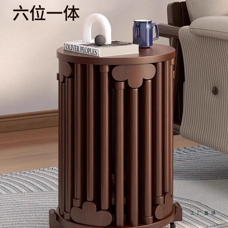 实木凳子圆凳可叠放客厅多功能家用小凳子餐桌凳新中式叠叠椅子