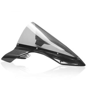 适用宝马S1000RR/M改装碳纤风挡竞技加高挡风玻璃板扰流防风板