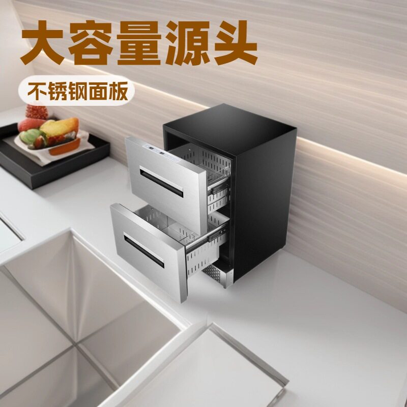 森棱SENLENG嵌入式双冰柜大容量源头厂家不锈钢面板家用商用跨境