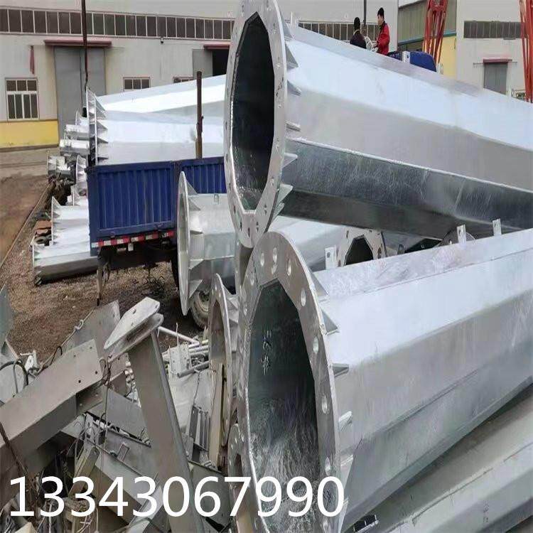 锦州电力钢杆66KV钢制电力杆高压线路钢管塔地脚螺栓
