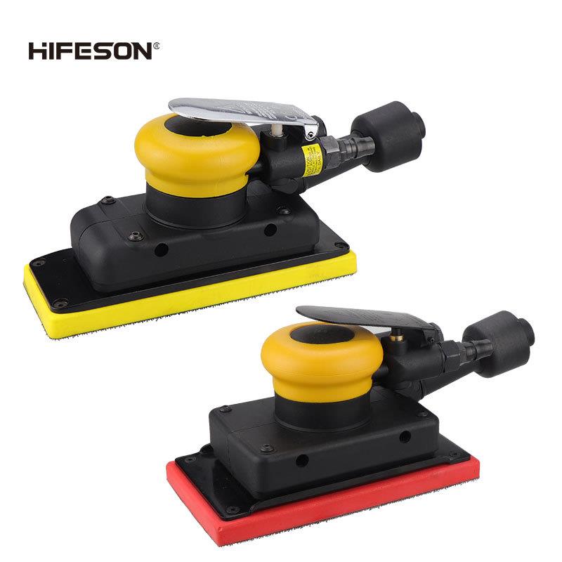 海飞鲨98A气动方形吸尘打磨机70*198砂纸机抛光汽车腻子灰95*180