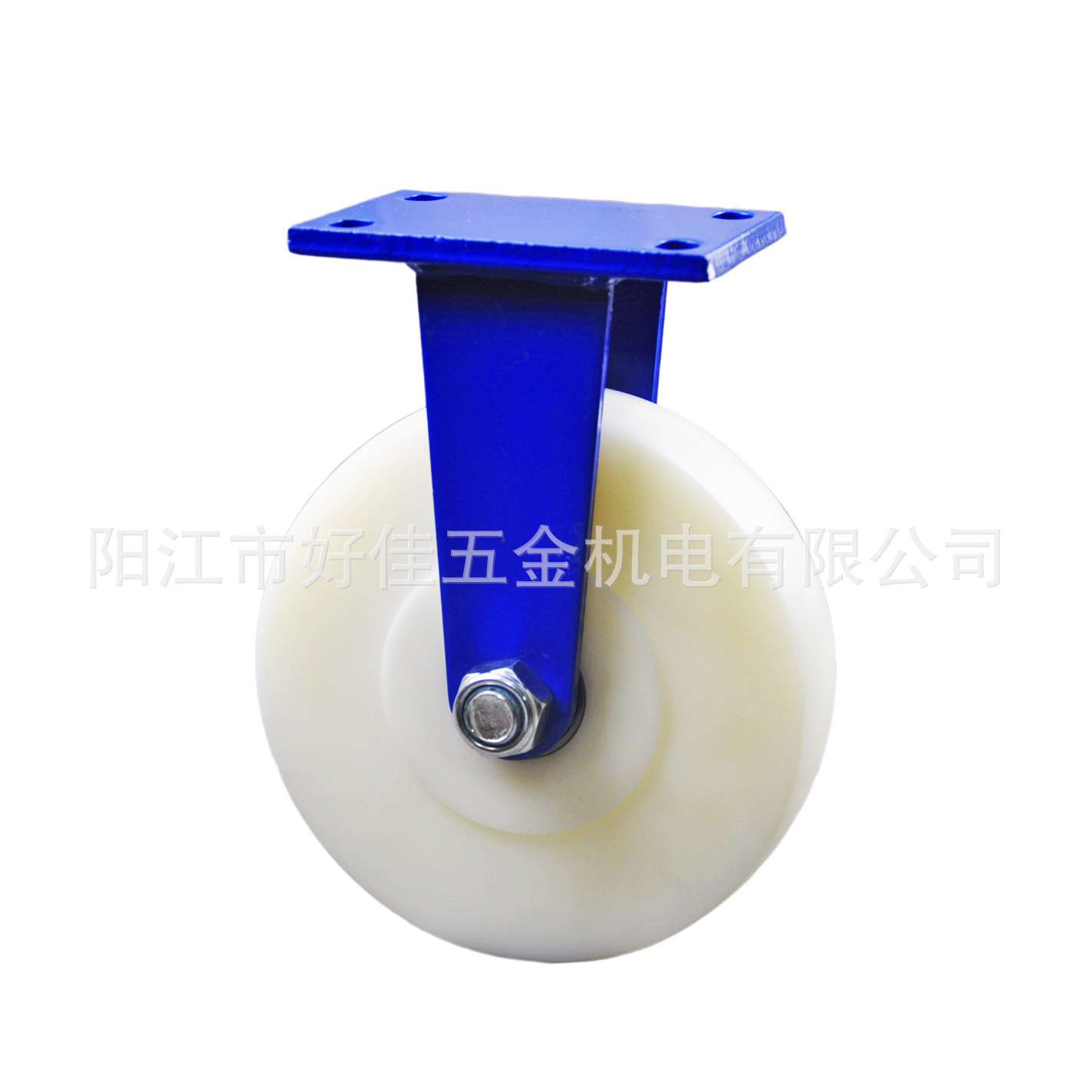 产品8X2超重型高承载1.2吨实心尼龙定向脚轮