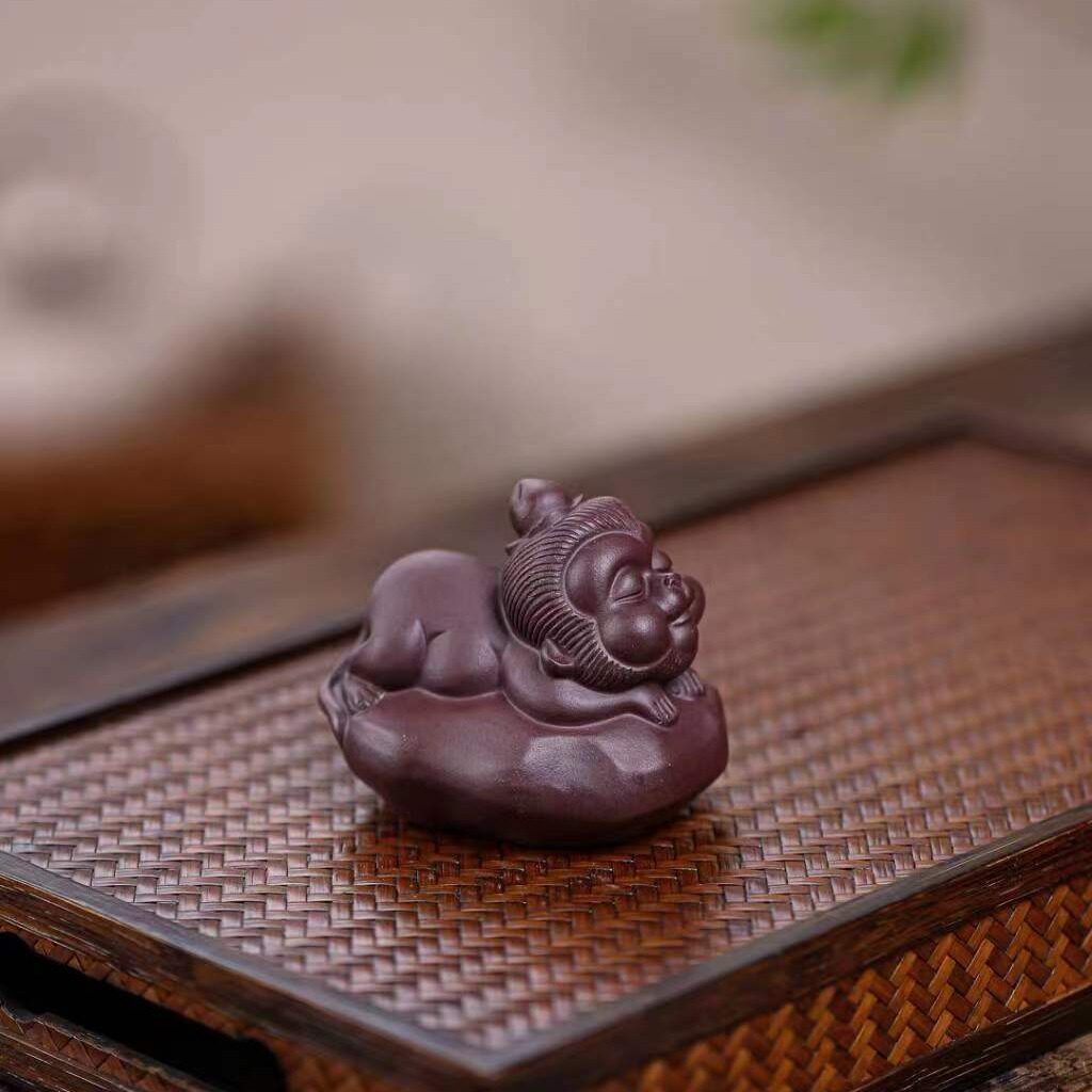 宜兴紫砂茶宠摆件创意精品可养茶宠手工作品茶台茶桌摆件茶玩批发