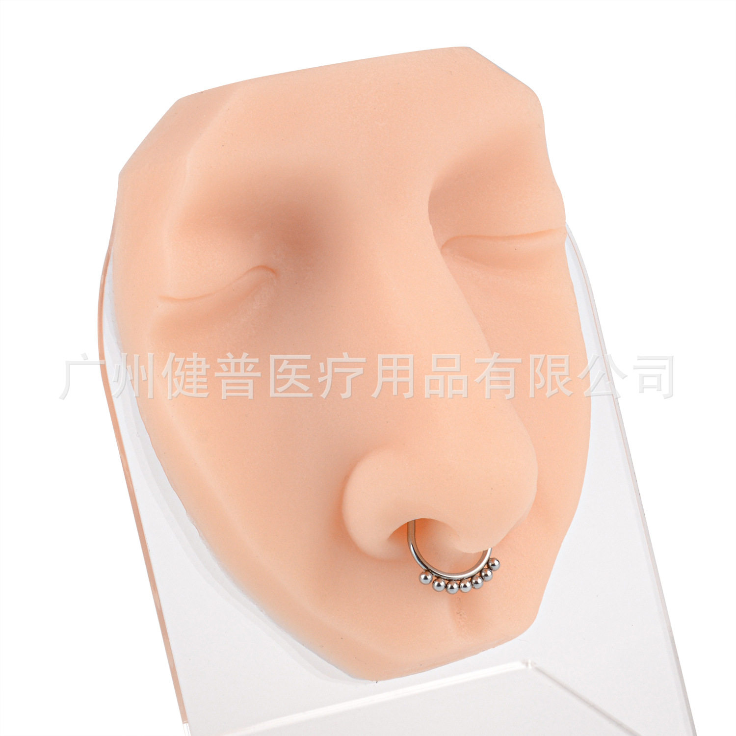 仿真人体人脸鼻眼穿孔缝合模型