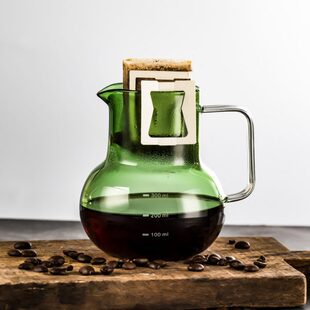 手工耐热挂耳咖啡壶一人份咖啡壶彩色手冲咖啡分享壶小号家用
