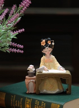 古风女孩汉服人偶古装国风公主娃娃少女摆设琴棋书画生日礼物摆件