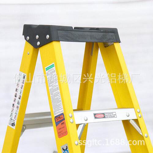 INGON玻钢侧人字梯璃纤维工程X加厚配XG-107B电房电工绝梯子XG缘-