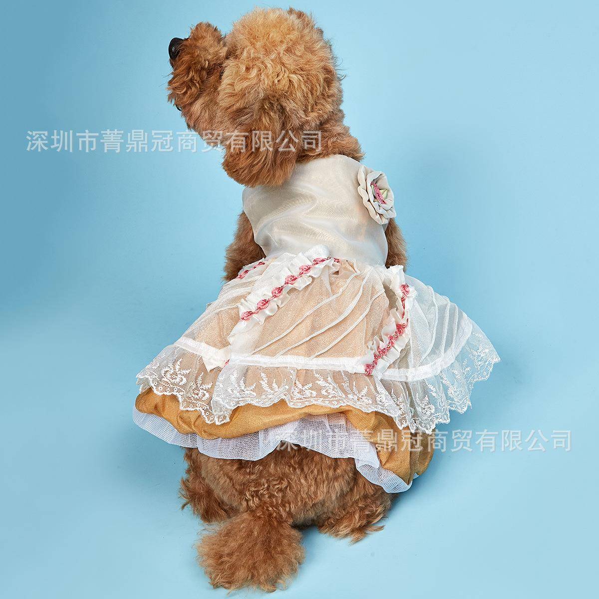 宠物衣服TG-CL008狗狗婚礼晚礼服 款春夏季薄宠物连衣裙新款玫子