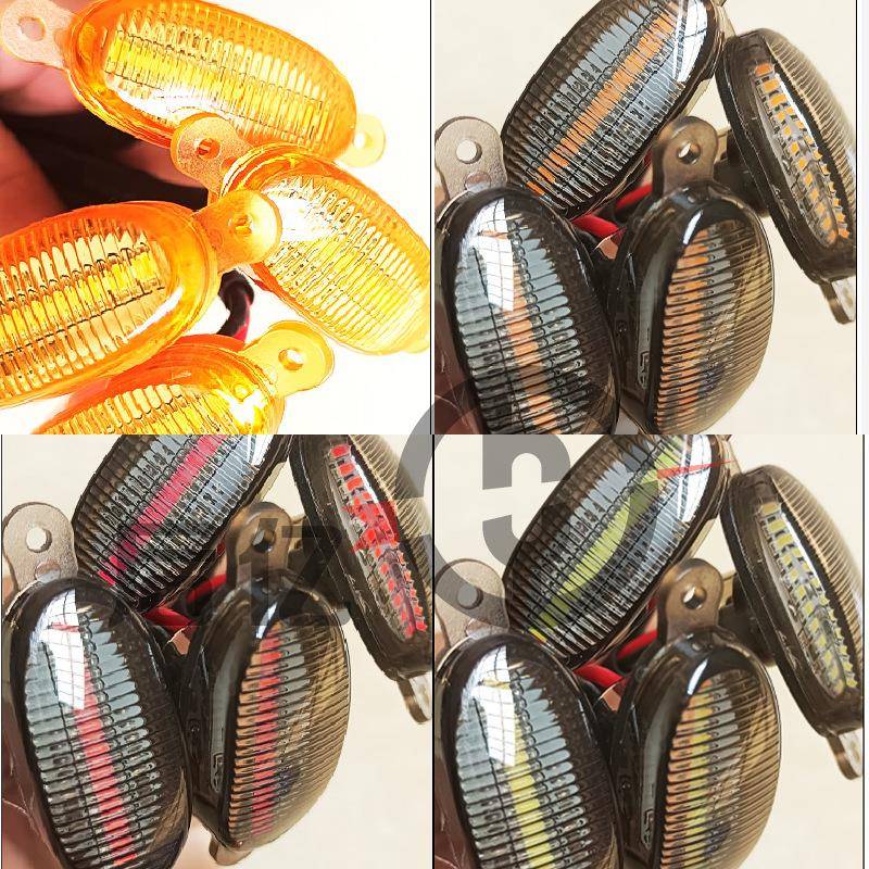 汽车中网灯12灯小黄灯猛禽汽车改装中网灯 皮卡越野轮眉警示灯