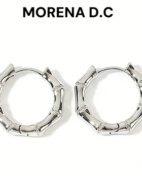 MORENA D.S 竹节耳扣 The Line系列耳坠饰品珍珠耳环