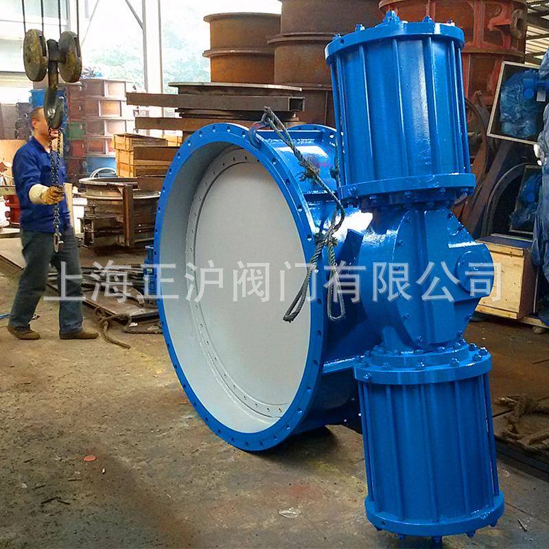 制造/气动蝶阀/DN1200、法兰式d643h-6c煤气用/气动蝶阀