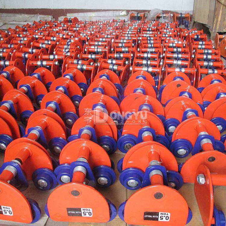 手推跑车手拉1吨/2吨/吨猫头吊单轨行车电动葫芦工字钢滑车重型