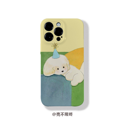 休息小狗菲林软壳适用于苹果17