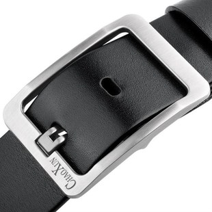Mens hBelt Waist Leather Men Man Belts Jeans Male Black For