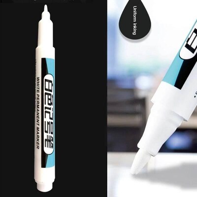 1/4Pcs White Permanent Paint Pen set for Wood Rock Plas.tic
