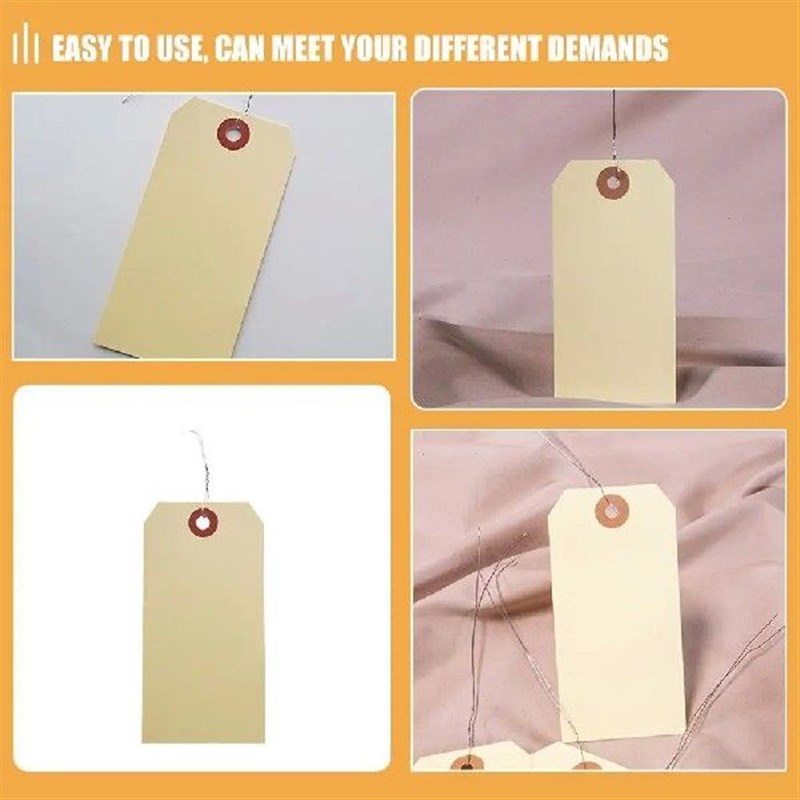 100 Pcs Shipping Label Tags ManCila for Packaging Cable Ties