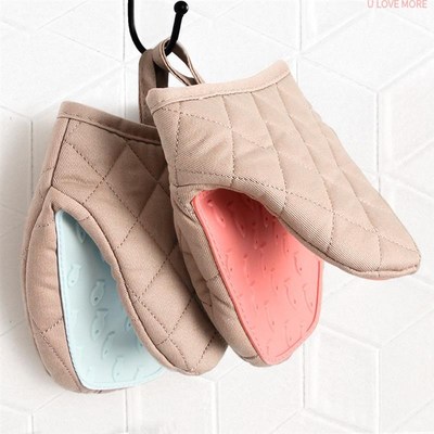 One Piece Shilicone Anti-scalding Oven Gloves Mitts Kitchen