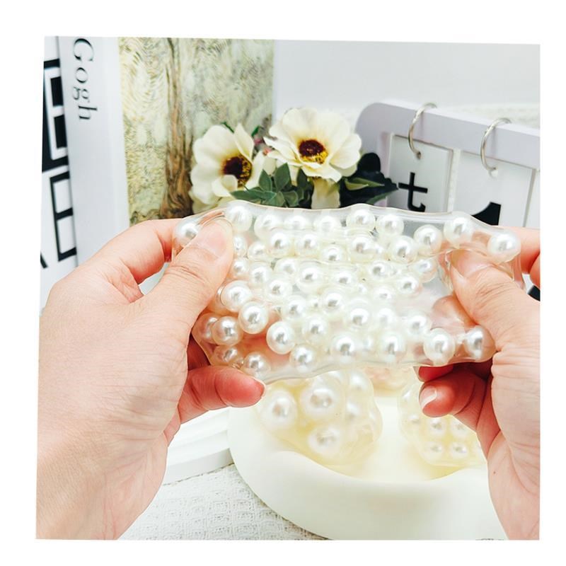 Squishy Pearl Fidget noise Toy squeeze soundQ Stress ball珍