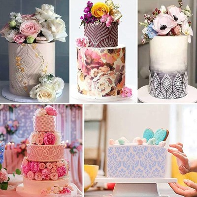 Fondant Cake Mesh Stamps Stencils Embossing for DecorYating