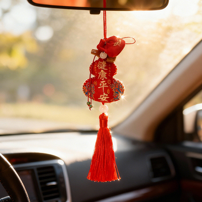 天然水晶葫芦车挂平安吉祥护身符