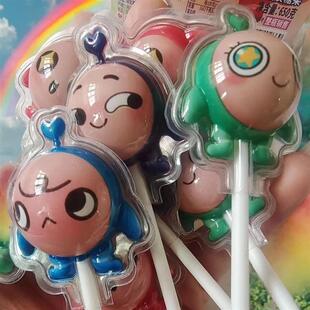 新货新品爆款网红卡通蛋仔仔棒棒糖硬质糖果儿童高
