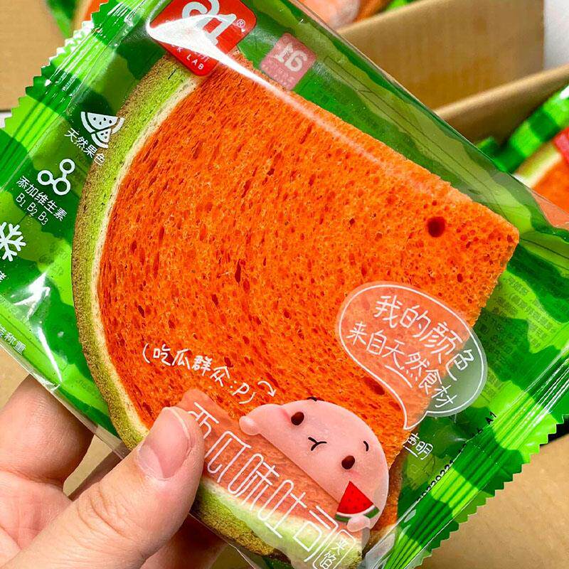 新日期西瓜味吐司面包营养