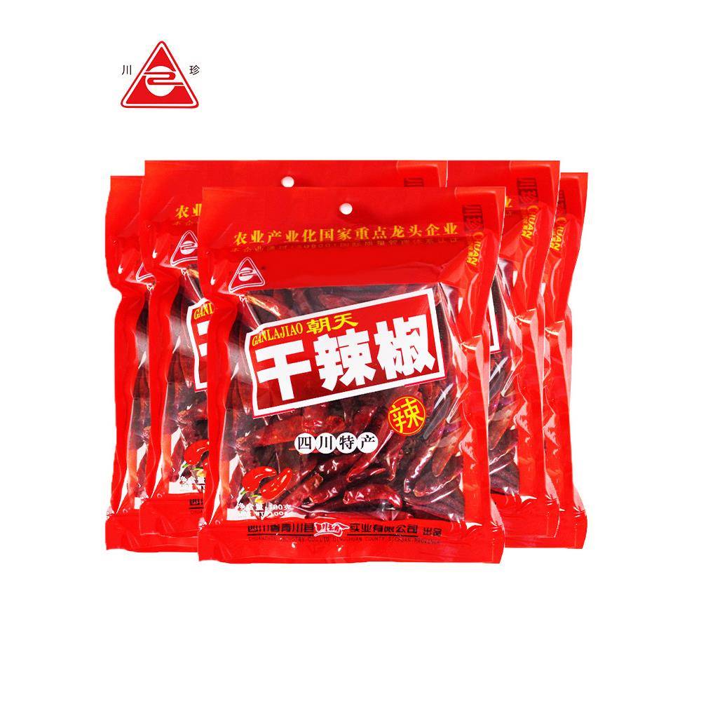 卤味火锅底料川珍朝天椒干辣椒100g*5袋装烧菜卤味四川火锅