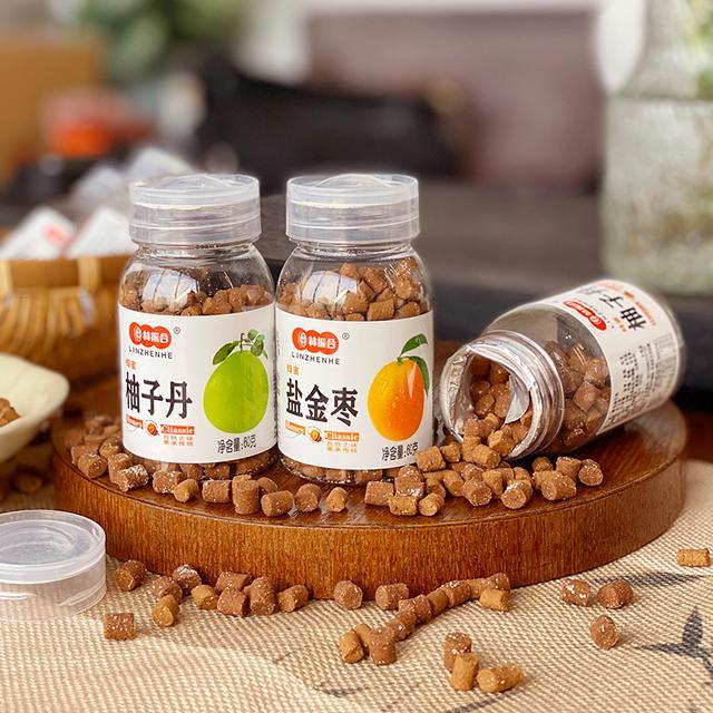 林振合蜂蜜盐津枣话梅柚子丹童年怀旧老鼠屎猴王丹零食