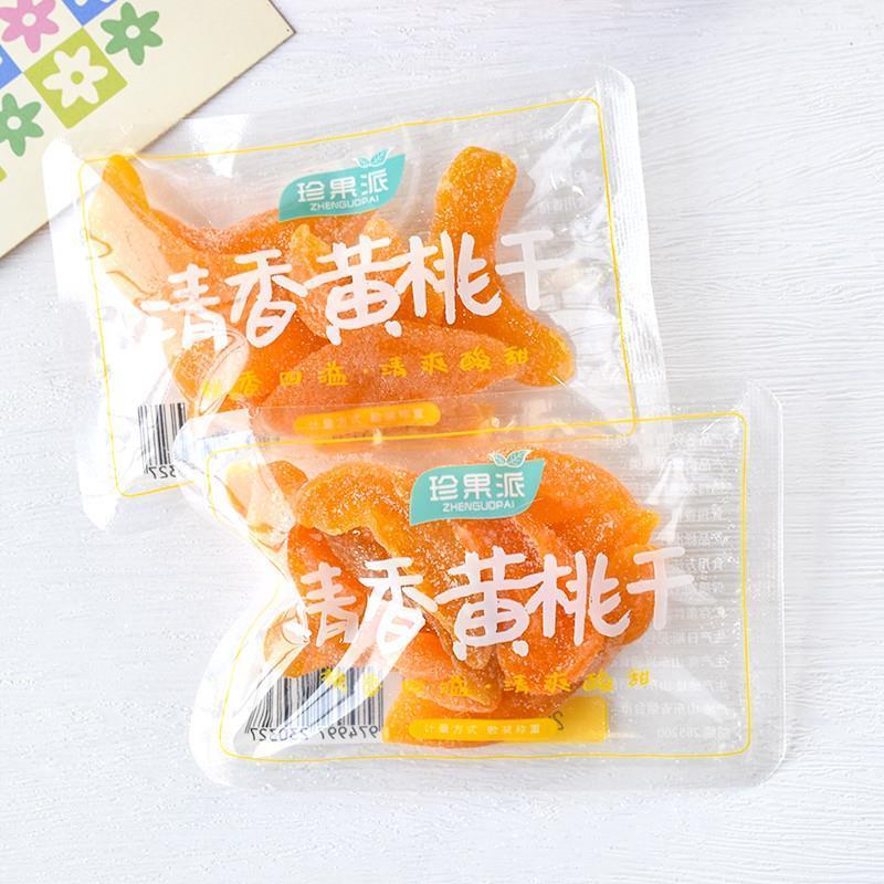 新货珍果派黄桃干蜜饯果干独立小包装散称解馋小零食清香黄桃