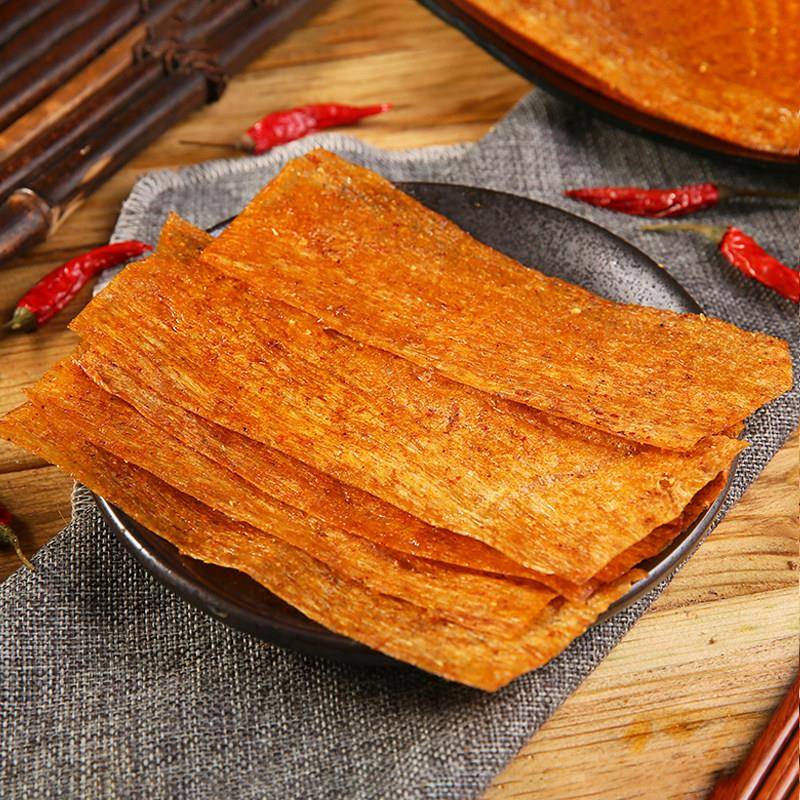 江西萍乡特产豆腐皮大辣片手撕老式辣条80后经典怀旧小吃麻辣零食