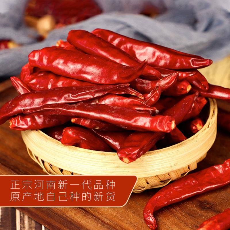 自种小辣椒500g河南新一代朝天椒 干辣椒红辣椒 微辣超香香料大全