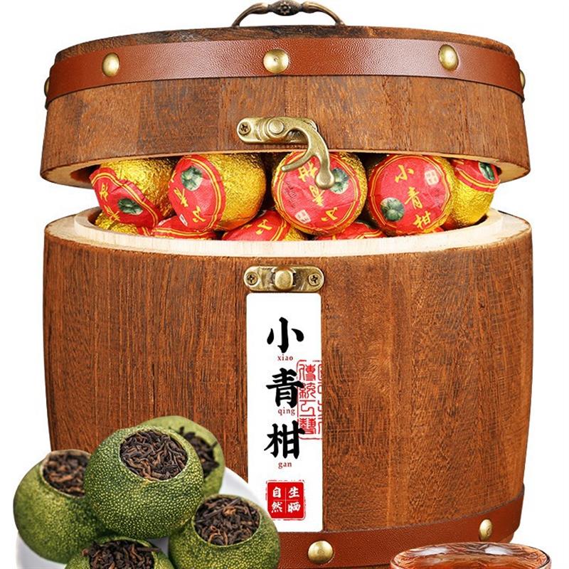 新货恒韵和正宗新会小青柑普洱茶熟茶茶叶陈皮柑普茶礼盒装500g木
