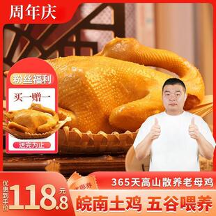新货不土包赔买一送一竹林散养365天老母鸡卤制天然工艺拒绝