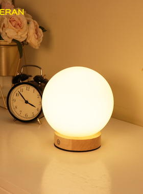 无线充电式usb小台灯触s摸充电灯学生书桌小夜灯护眼看书灯床头灯