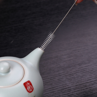 茶壶嘴清洁刷细壶口清洗刷紫砂壶小瓶口刷子多功能缝隙刷茶道配件