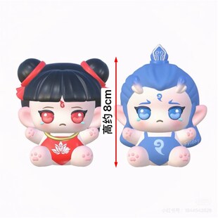 哪吒敖丙立体香薰石膏娃娃diy涂鸦白胚儿童手工创意手作礼物摆件