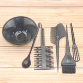 染头发梳子工具套装 家用搅拌焗油染发碗软毛刷子耳V罩美发专业用