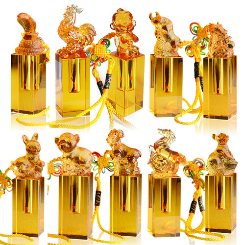 宝宝纪念品胎毛脐带印章周岁满月礼物羊蛇马兔牛龙鸡狗猪虎猴鼠