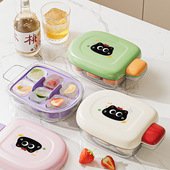 小猫冰块模具家用冰箱制冰盒按压冻冰块软底脱模冰盒子硅胶冰格