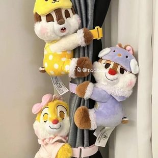 饰摆件车载好物抱抱玩偶公仔女 奇奇蒂蒂窗帘扣汽车绑带车饰座椅装